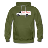 Men’s Premium Hoodie - Free Taco Van - olive green