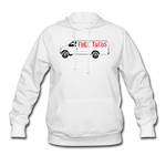 Women's Hoodie - Free Taco Van - white