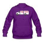 Women's Hoodie - Free Taco Van - purple