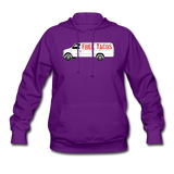 Women's Hoodie - Free Taco Van - purple