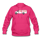 Women's Hoodie - Free Taco Van - fuchsia