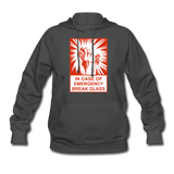 Women's Hoodie - In Case of Emergency (Bacon) - asphalt