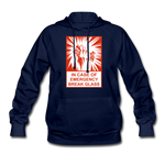 Women's Hoodie - In Case of Emergency (Bacon) - navy