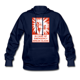 Women's Hoodie - In Case of Emergency (Bacon) - navy