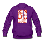 Women's Hoodie - In Case of Emergency (Bacon) - purple