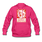 Women's Hoodie - In Case of Emergency (Bacon) - fuchsia