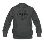 Women's Hoodie - Bangin' Apparel Co. Logo (Black Logo) - asphalt