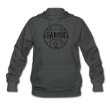 Women's Hoodie - Bangin' Apparel Co. Logo (Black Logo) - asphalt