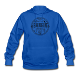 Women's Hoodie - Bangin' Apparel Co. Logo (Black Logo) - royal blue