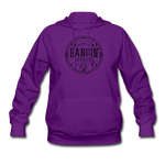 Women's Hoodie - Bangin' Apparel Co. Logo (Black Logo) - purple