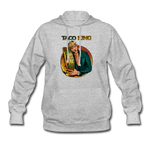 Women's Hoodie - Taco King - heather gray