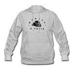 Women's Hoodie - Menage A Trois (Black Logo) - heather gray