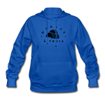 Women's Hoodie - Menage A Trois (Black Logo) - royal blue