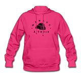 Women's Hoodie - Menage A Trois (Black Logo) - fuchsia