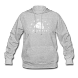 Women's Hoodie - Menage A Trois (White Logo) - heather gray