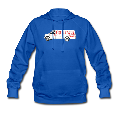 Women's Hoodie - Free Tacos Van Extreme Edition - royal blue