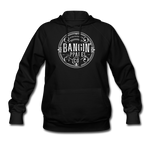 Women's Hoodie - Bangin' Apparel Co. Logo (White Logo) - black