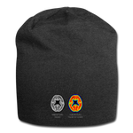 Jersey Beanie - This Is Your Brain On Tacos - charcoal gray