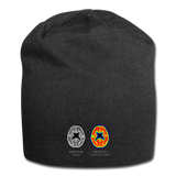 Jersey Beanie - This Is Your Brain On Tacos - charcoal gray