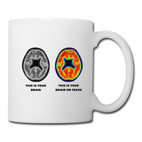 Coffee/Tea Mug - This Is Your Brain On Tacos - white