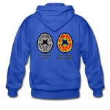 Men's Heavy Blend Zip Hoodie - This Is Your Brain On Tacos - royal blue