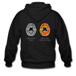 Men's Heavy Blend Zip Hoodie - This Is Your Brain On Tacos - black