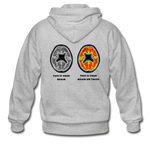 Men's Heavy Blend Zip Hoodie - This Is Your Brain On Tacos - heather gray