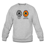 Crewneck Sweatshirt - This Is Your Brain On Tacos - heather gray