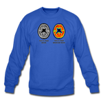 Crewneck Sweatshirt - This Is Your Brain On Tacos - royal blue