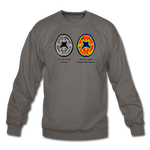 Crewneck Sweatshirt - This Is Your Brain On Tacos - asphalt gray