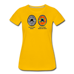 Women’s T-Shirt - This Is Your Brain On Tacos - sun yellow