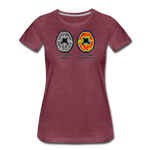 Women’s T-Shirt - This Is Your Brain On Tacos - heather burgundy