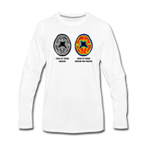 Men's Long Sleeve T-Shirt - This Is Your Brain On Tacos - white