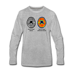 Men's Long Sleeve T-Shirt - This Is Your Brain On Tacos - heather gray