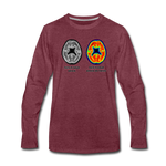 Men's Long Sleeve T-Shirt - This Is Your Brain On Tacos - heather burgundy