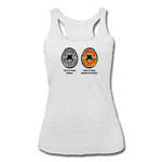 Women’s Racerback Tank - This Is Your Brain On Tacos - heather white