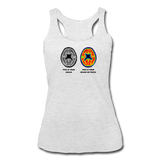 Women’s Racerback Tank - This Is Your Brain On Tacos - heather white