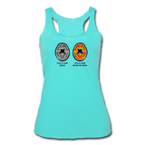 Women’s Racerback Tank - This Is Your Brain On Tacos - turquoise