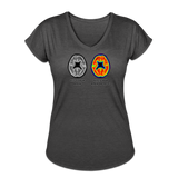 Women's V-Neck T-Shirt - This Is Your Brain On Tacos - deep heather