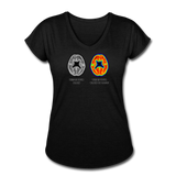 Women's V-Neck T-Shirt - This Is Your Brain On Tacos - black