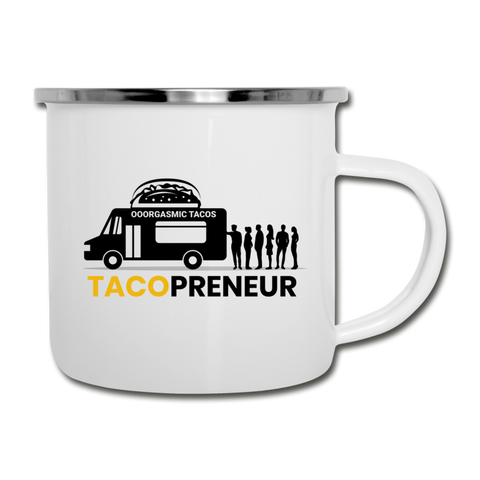 Camper Mug - Tacopreneur (Black Logo) - white