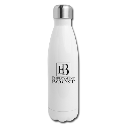 Insulated Stainless Steel Water Bottle - white