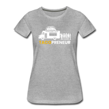 Women’s T-Shirt - Tacopreneur (White Logo) - heather gray