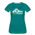 Women’s T-Shirt - Tacopreneur (White Logo) - teal