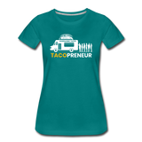 Women’s T-Shirt - Tacopreneur (White Logo) - teal