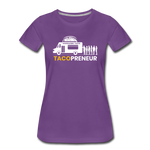 Women’s T-Shirt - Tacopreneur (White Logo) - purple