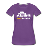 Women’s T-Shirt - Tacopreneur (White Logo) - purple