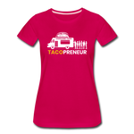 Women’s T-Shirt - Tacopreneur (White Logo) - dark pink