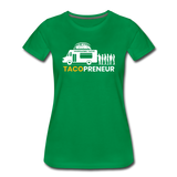 Women’s T-Shirt - Tacopreneur (White Logo) - kelly green