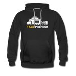 Men’s Premium Hoodie - Tacopreneur (White Logo) - black